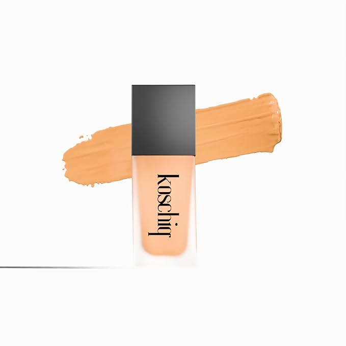Soft Matte Finish Face And Body Foundation For all skin types, 24HRS Long Wear Lightweight Medium-Full Coverage Foundation, Oilfree - Shine Control- 1.183FL/OZ K-25