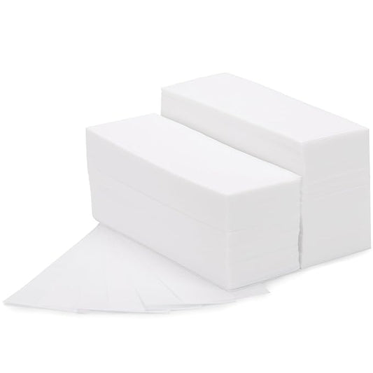 400 Pieces Large Non Woven Wax Strips 7.5 x 2.6 Inches Body and Facial Hair Removal Waxing Strips Soft Waxing Paper Sheets