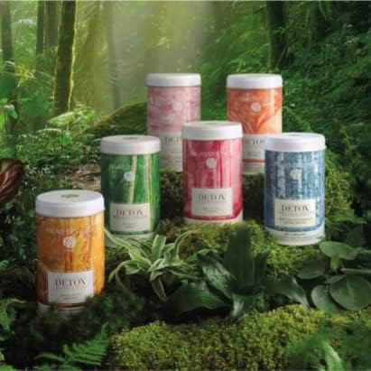 Palais des Thés - Organic Brazilian Wellness Green Tea for Energy with Matcha, Mate, Guarana, Açai, and Acerola - Premium Loose Leaf, Serves 20-25 Cups - 3.5oz Tin