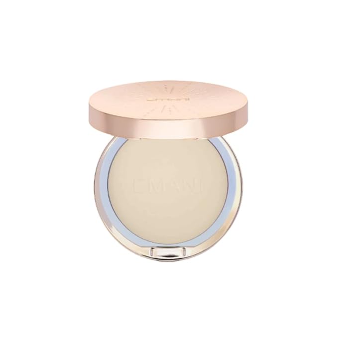 Emani Flawless Matte Powder Foundation Makeup for Sensitive Skin, Natural Mineral Foundation Compact with Buildable Coverage, Oil Control, Talc Free, Cruelty-Free & Vegan, Nude Beige