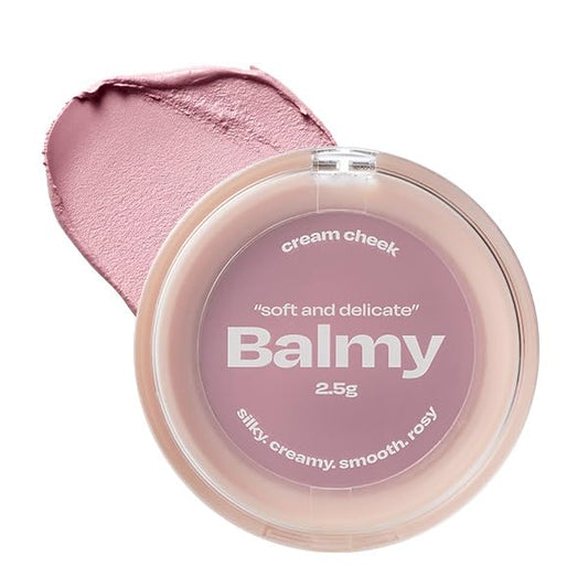 Balmy Cream Cheek | Lightweight, Natural Finish Cream Blush with Blurring Effect | 2.5g (No.7 Taro Latte)