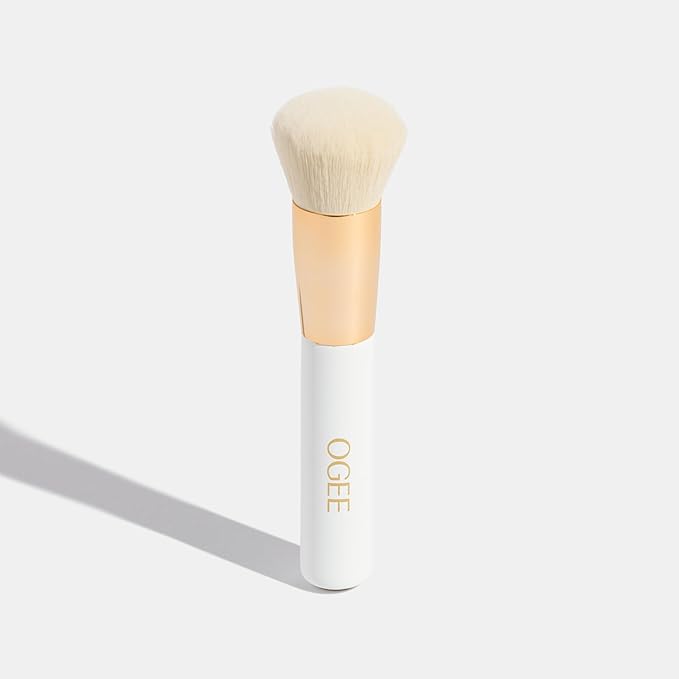 Ogee Bronze & Blend Duo - Sculpted Face Stick in Copper & Blender Brush Set - Certified Organic Bronzer & Professional Quality Makeup Brush for Flawless Makeup Application