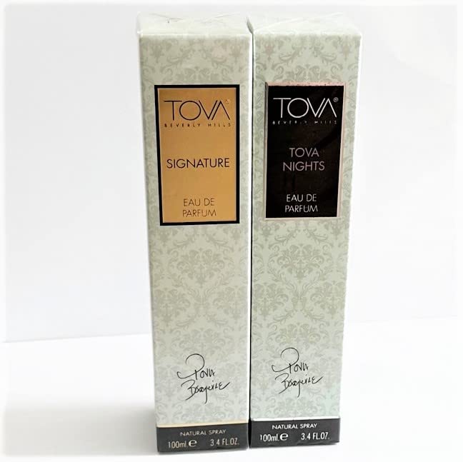 Tova Signature Eau De Parfum Spray 3.4oz & Tova Nights Eau De Parfume Spray 3.4oz Gift Set- Sealed New