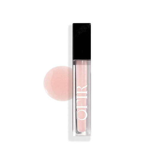 OFIR Surreal Shine Plumping Lip Gloss for Women | Clear, Non-Sticky, Hydrating Lip Gloss with Menthol & Vitamin E | High Shine, Vegan, Cruelty-Free | Doll - Shimmery Light Pink | 0.15 FL OZ