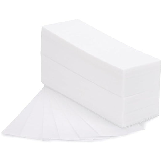 200 Pieces Large Non Woven Wax Strips 7.5 x 2.6 Inches Body and Facial Hair Removal Waxing Strips Soft Waxing Paper Sheets