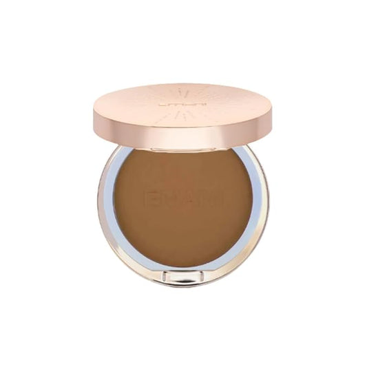 Emani Mineral Pressed Powder, Full Coverage Compact Foundation with Matte Finish, Long-Lasting Face Makeup Suitable for All Skin Types (1008 Deep G20 (Warm Ebony))