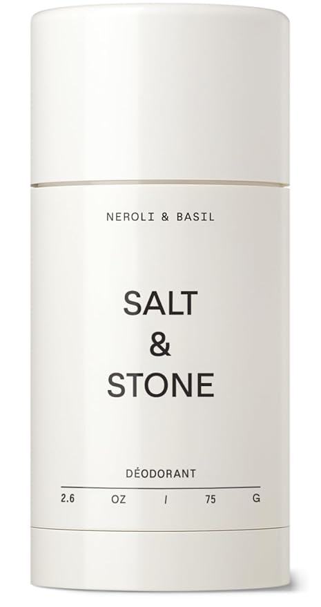 SALT & STONE Aluminum Free Deodorant | Extra Strength 48 Hour Protection for Women & Men | Made with Seaweed Extracts, Niacinamide & Prebiotics (Neroli & Basil)