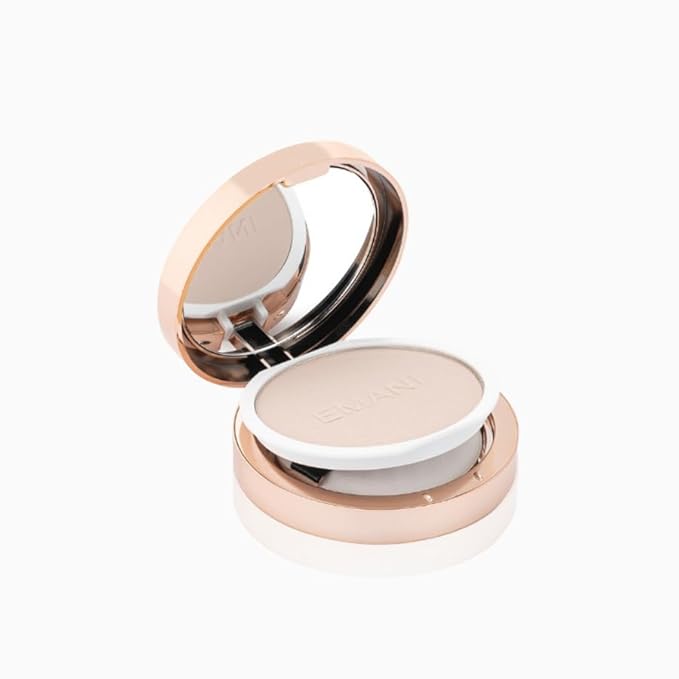 Emani Flawless Matte Powder Foundation – Mineral Compact Makeup for Sensitive Skin, Buildable Coverage, Shine Control, Long-Lasting Finish Up for Sensitive Skin and Oil Control, Natural Sand