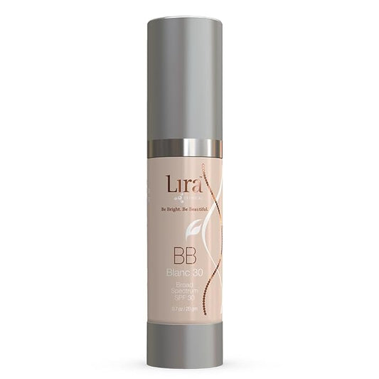 Lira Clinical BB Cream - SPF 30 Tinted BB Cream with PSC & Vitamins - Full Coverage - 0.7 fl oz. (Blanc 30)