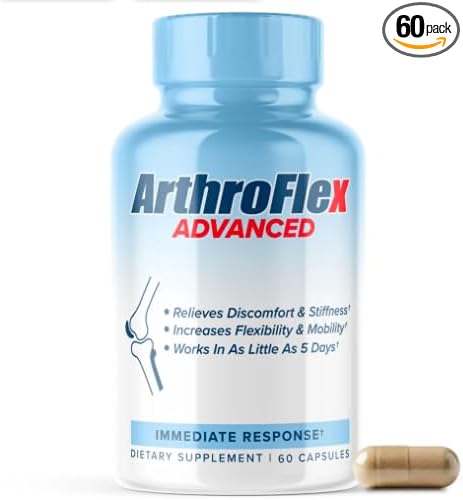 ArthroFlex Advanced Joint Health Supplement – 60 Capsules - Vital Joint Supplements for Women and Men, Type II Collagen Cartilage Supplement, Made in USA Health Care Supplements