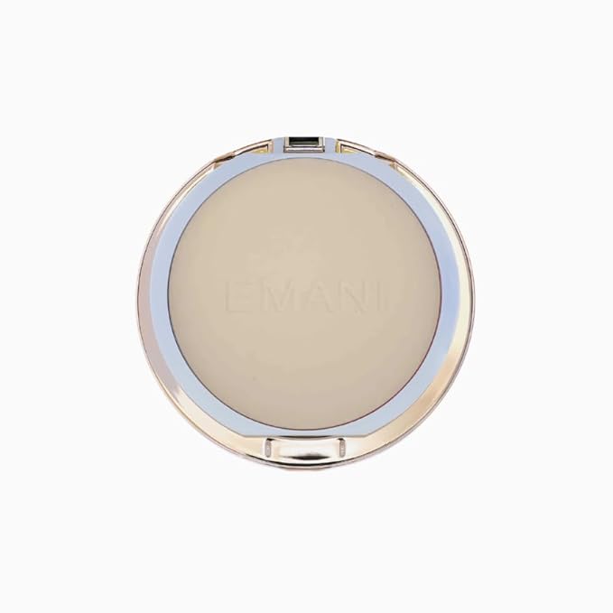 Emani Flawless Matte Powder Foundation – Mineral Compact Makeup for Sensitive Skin, Buildable Coverage, Shine Control, Long-Lasting Finish Up for Sensitive Skin and Oil Control, Ginger