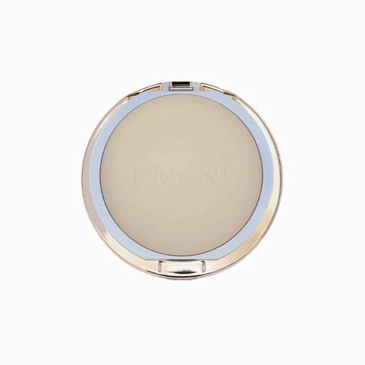 Emani Flawless Matte Powder Foundation – Mineral Compact Makeup for Sensitive Skin, Buildable Coverage, Shine Control, Long-Lasting Finish Up for Sensitive Skin and Oil Control, Ginger