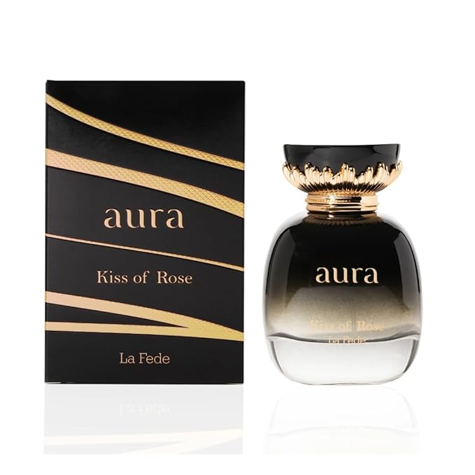 La Fede Aura Kiss Of Rose Arabian Perfume For Women 100ML (3.4 OZ) Eau De Parfum Spray, Long Lasting Perfume Enjoy the Luxurious & Sophisticated Fragrance With Fruity Scent for All Occasions
