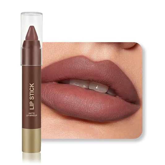 BINGBRUSH 2 in 1 Lip Liner and Lipstick Combo, Matte Lipstick Long Lasting Waterproof Lip Pencil Crayon, Smudge Proof Lip Stain,Hign Pigmented Women’s Makeup (03#Rose Mirage)