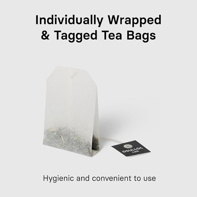 OSULLOC Yuja Earl Grey (Natural bergamot flavor, Yuju), USDA Organic, Premium Teabags from Jeju Island, 20 count, 1.41 oz, 40g