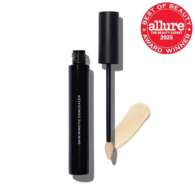 MAKE Beauty Skin Mimetic Concealer Buildable Medium Coverage Hydrating Concealer for Dark Circles Spot Concealing Brightening Crease-Free, Including Mature Skin. Radiant Finish. 04 Light Warm