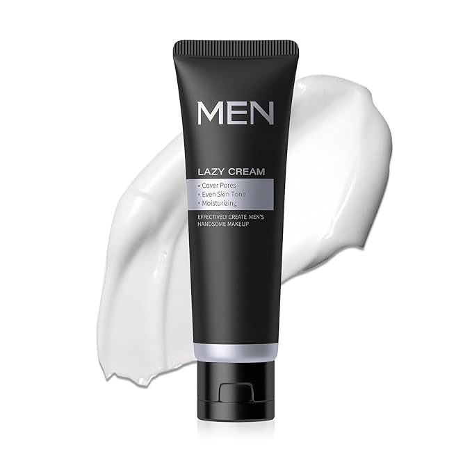 Hydrating Men's BB Cream, Face Concealer Moisturizer, Even Skin Tone, Control Shine & Natural Finish, Lazy Men Skincare Gift