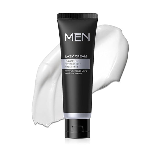 Hydrating Men's BB Cream, Face Concealer Moisturizer, Even Skin Tone, Control Shine & Natural Finish, Lazy Men Skincare Gift
