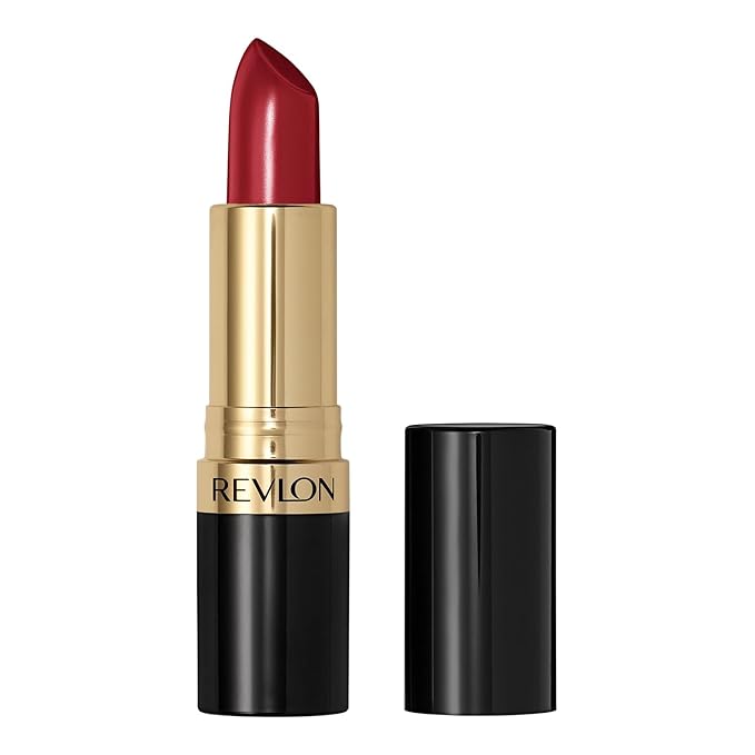 Revlon Super Lustrous Lipstick, Creamy Formula For Soft, Fuller-Looking Lips, Moisturized Feel, 810 Uncut Ruby, 0.15 oz