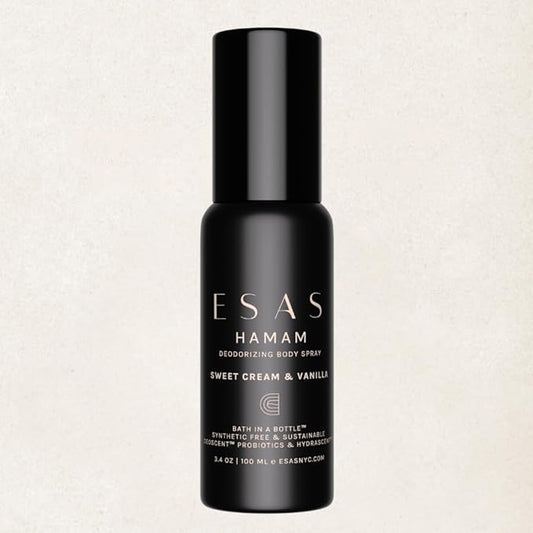 ESAS Organic Hamam Deodorant Body Spray 3.4 oz (Sweet Cream & Vanilla)