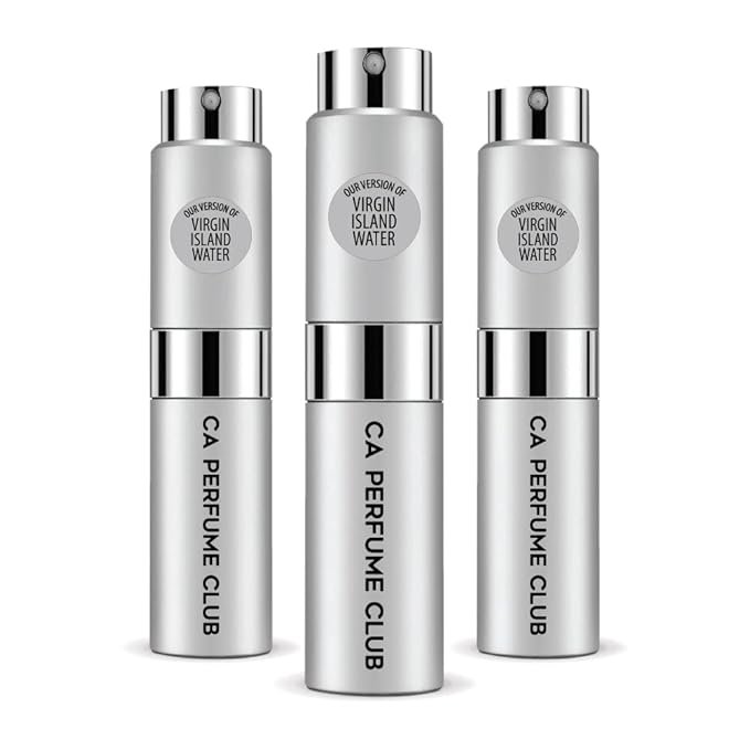 CA Perfume Impression of Virgin Island Water for Women and Men Citrus Scent Long Lasting Unisex Fragrance Eau De Parfum Travel Size Refillable Atomizer Spray 0.27 Fl Oz 8ml