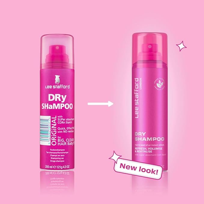 Lee Stafford Dry Shampoo | Styling - Instant Hair Refresh, Volumizing Powder Spray, Adds Volume, Absorbs Oil, Sweat & Dirt between Washes for a Clean Look, Blonde & Brunette Friendly Hairspray, 4.2 Oz