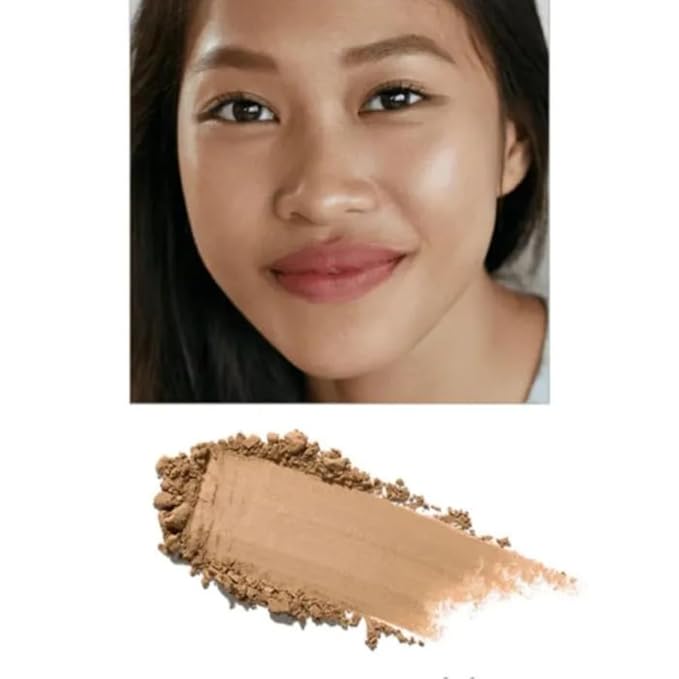 Emani Flawless Matte Powder Foundation – Mineral Compact Makeup for Sensitive Skin, Buildable Coverage, Shine Control, Long-Lasting Finish Up for Sensitive Skin and Oil Control, Deep Golden