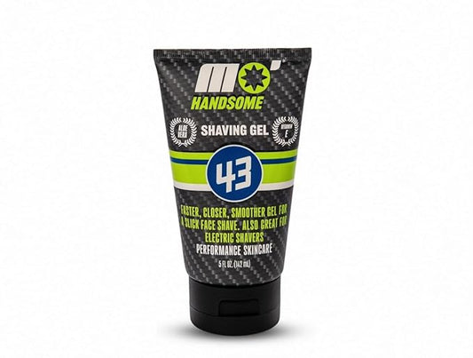 Mo' Handsome Premium Shave Gel for Men – Smooth Glide Formula for a Close Shave – Use with Razor Blades or Wet/Dry Electric Shavers – Hydrating & Skin-Soothing, Aloe Vera & Vitamin E