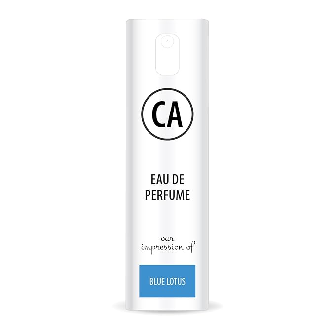 CA Perfume Originals Blue Lotus Unisex Eau De Parfum Musk Scent Long Lasting Unisex Fragrance Travel Size TSA Ready for Day and Night Wear 0.33 Fl Oz 10ml