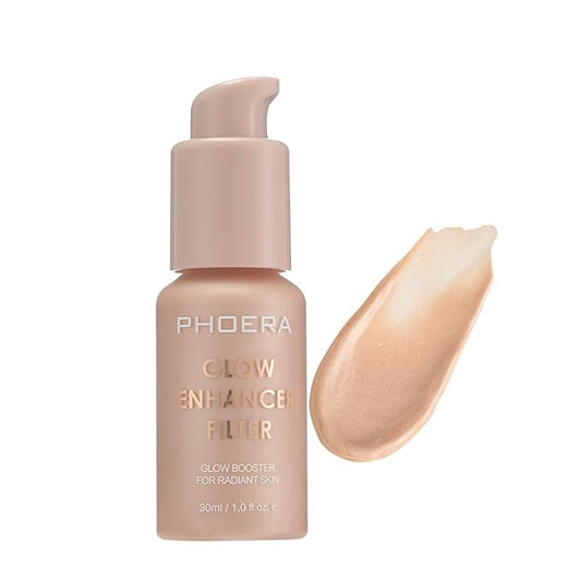 PHOERA Skin Glow Tint Foundation,Natural Radiant Longwear Filter Effect Silk Perfect Glow Flawless Foundation. (02 Light)