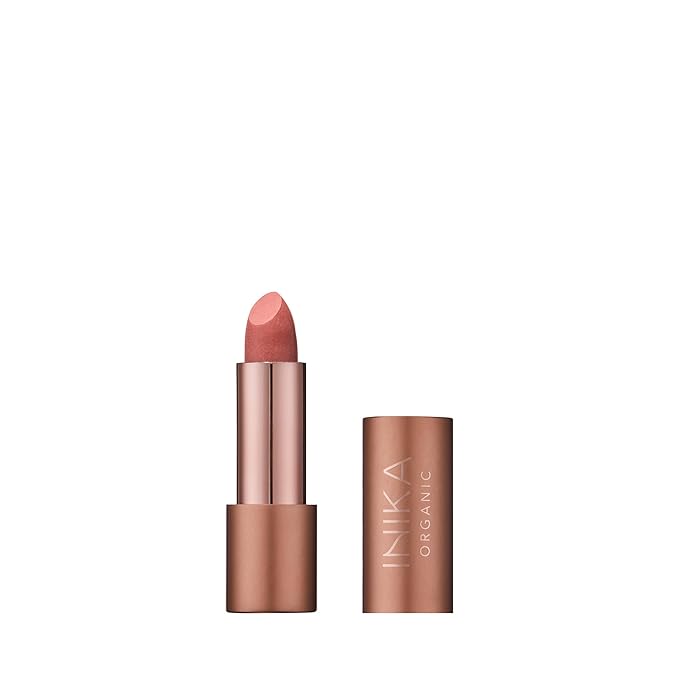 INIKA Organic Lipstick | Non-Toxic, Vegan and Cruelty-Free Makeup Enriched with Jojoba Oil, Moisturizing Shea Butter and Long-Lasting Pigment | Soft Coral