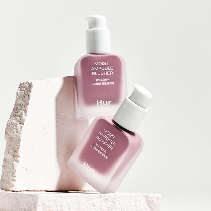 Moist Ampoule Blusher with 50% Moisture Essence | Hydrating & Long-Lasting Blush | 0.68fl.oz (9 Shades) - Lavender Flush