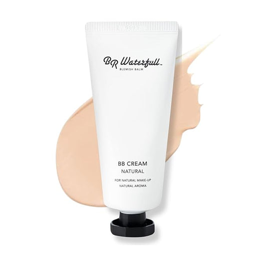 Blemish Balm, Korean BB Cream, Dewy Finish, Moisturizing Medium Flawless Coverage, Natural Skin Tone, Glow & Dewy Makeup, 1.41oz (BB Cream Natural Type)
