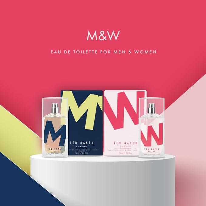 Ted Baker W EDT Duo Pack, Gentle and Sophisticated Fragrance, Fig Leaf, White Peony and African Violet Top Notes with Pink Orchid, Cassis and Raspberry Middle Notes, 2 x 2.54 fl oz