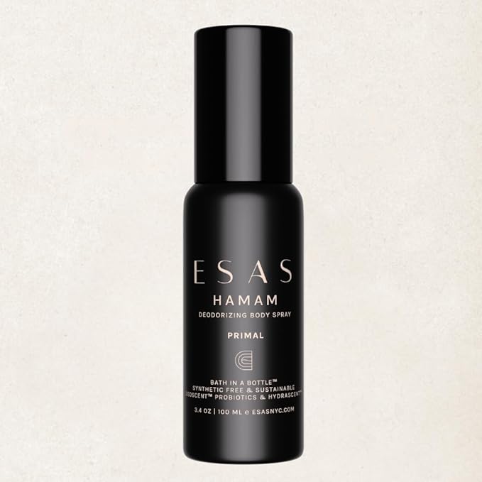 ESAS NYC Primal Hamam - Organic Deodorant Body Spray - MADESAFE® - WARM | SENSUAL | SWEET - 3.4 oz