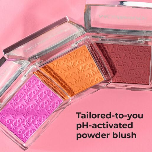 MCoBeauty - Glow Up pH Powder Blush - Silky Finish With Soft Matte Texture Blusher Powder - Blush Red Shade - Face Make-up With Blendable Formula For Everyday Use