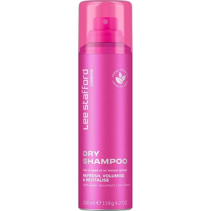 Lee Stafford Dry Shampoo | Styling - Instant Hair Refresh, Volumizing Powder Spray, Adds Volume, Absorbs Oil, Sweat & Dirt between Washes for a Clean Look, Blonde & Brunette Friendly Hairspray, 4.2 Oz