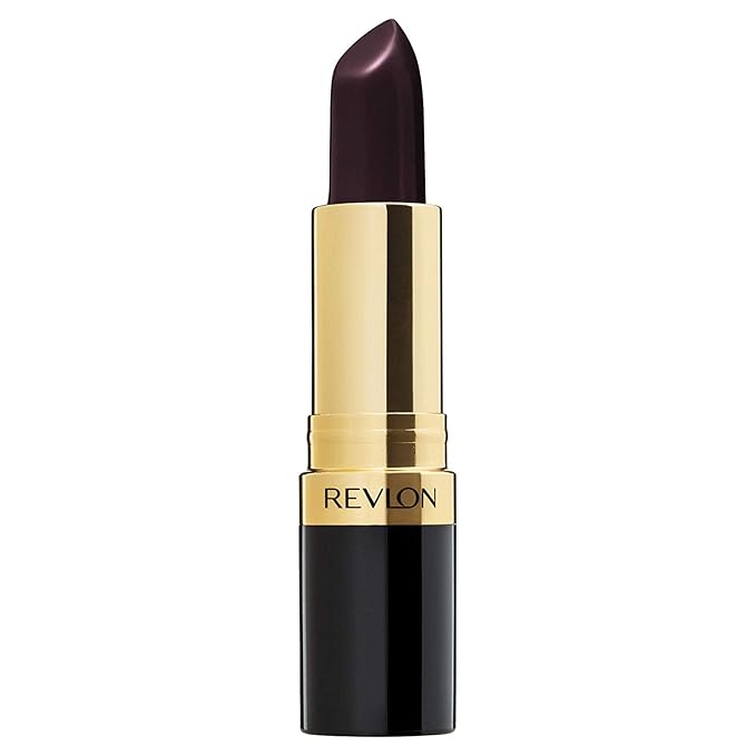 Revlon Super Lustrous Lipstick, Creamy Formula For Soft, Fuller-Looking Lips, Moisturized Feel, 477 Black Cherry, 0.15 oz