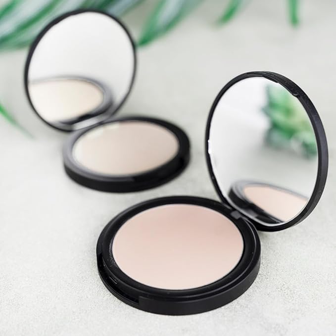Organic Setting Powder | Non-Toxic, Vegan, Cruelty-Free, Talc-Free, Lightweight + Long Lasting for All Skin Types, Invisible Light