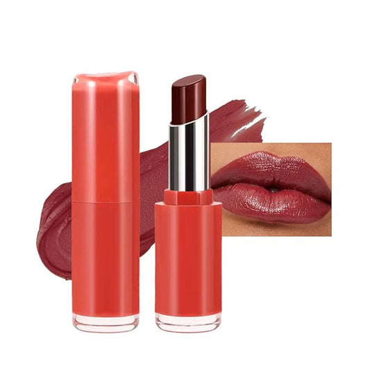 Matte Creamy Lipstick for Women, Long Lasting Waterproof Velvet Lipstick, Lip Stick Crayon Buildable Blendable Creamy Color, Moisturizing Longwear Lip Makeup 08#