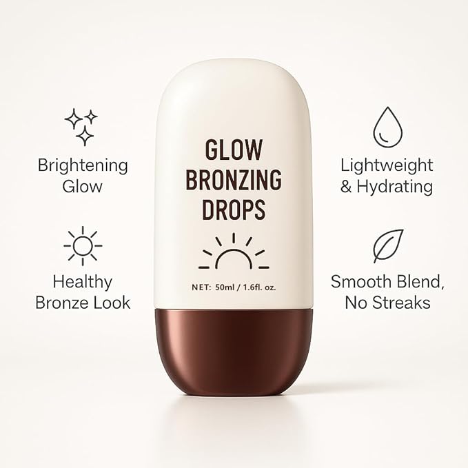 Makeup True Match Lumi Glotion, Natural Glow Enhancer, Illuminator Highlighter, Bronzing Drops For a Sun-Kissed Glow, 903 Medium (#01/Champagne Shimmer)