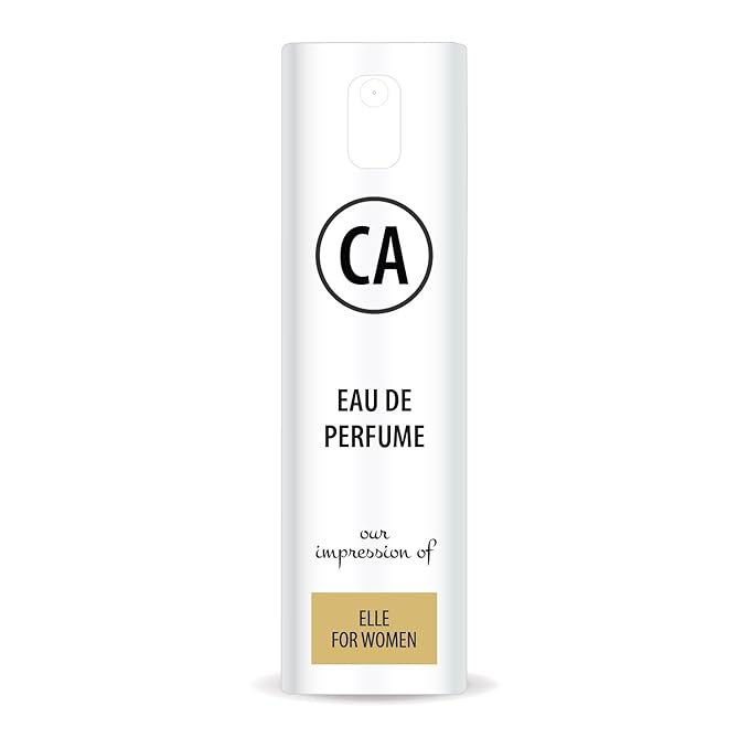 CA Perfume Impression of Elle for Women Eau De Parfum Amber Floral Scent Long Lasting Perfumes for Women Travel Size TSA Ready for Day and Night Wear 0.33 Fl Oz 10ml