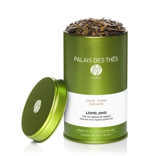 Palais des Thés - Long Jing - Chinese Green Tea - Premium Loose Leaf, Serves 20-25 Cups - 3.5oz Tin