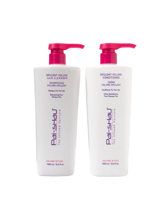 Pai-Shau Opulent Volume Cleanser and Conditioner Duo Set - Volumizing Cleanser and Conditioner for Thin Hair - Provides Improved Volume and Hydration - Shampoo for Women - 33.8 Fl Oz each