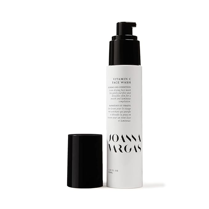Joanna Vargas Vitamin C Face Wash. Daily Facial Cleanser Exfoliates, Smooths and Nourishes Skin. Gently Remove Makeup and Daily Pollutants for a Glowing Complexion (1.69 oz)