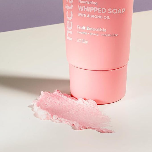 Nectar Bath Treats Whipped Soap and Shave Butter, Travel Size (2 Ounce, Fruit Smoothie)