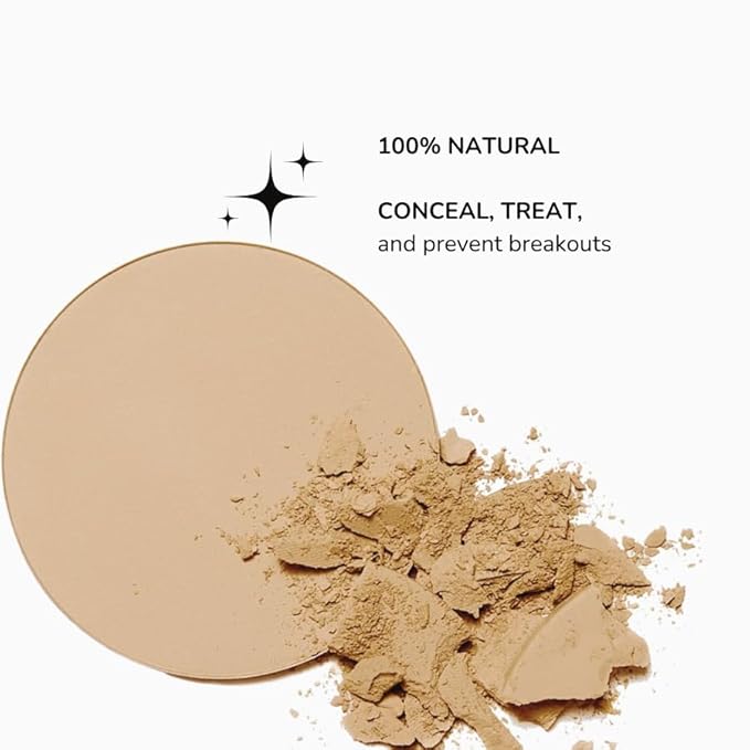 Emani Flawless Matte Powder Foundation – Mineral Compact Makeup for Sensitive Skin, Buildable Coverage, Shine Control, Long-Lasting Finish Up for Sensitive Skin and Oil Control, Deep Golden
