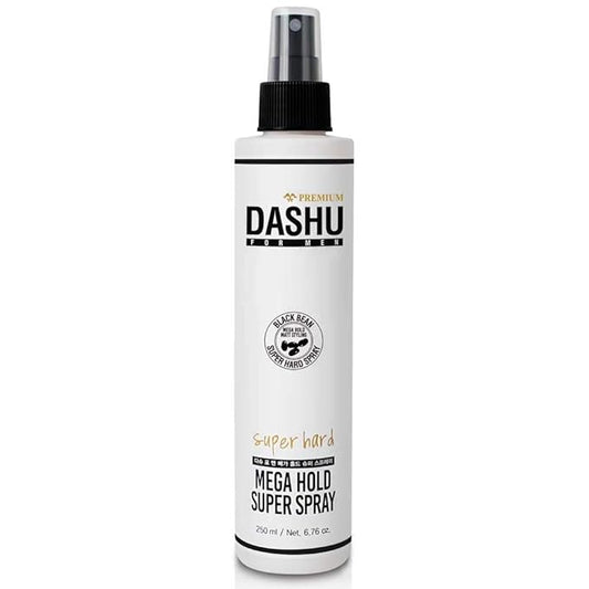 DASHU Premium Mega Hold Super Spray 8.45fl oz – Extra Strong Hold, Dryness Prevention, All-Natural Ingredients