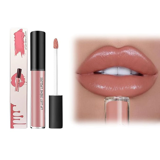 12 Color Cream Lip Gloss, 2025 New Long-Lasting Moisturizing Velvet Lip Lipstick, Waterproof, Non-Fading, Hydrating Tint Natural Jelly Lipstick Suitable for Girls and Women (#2)