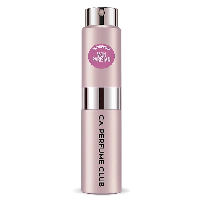 CA Perfume Impression of Mon Parisian for Women Chypre Fruity Scent Long Lasting Perfumes for Women Eau De Parfum Travel Size Refillable Atomizer Spray 0.27 Fl Oz 8ml